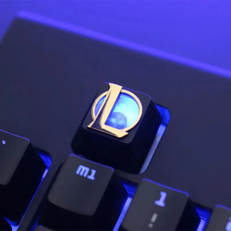 1Pc Zinc Aluminium Alloy Key Cap Mechanical Keyboard Keycap for CSGO OW Dota 2 PUBG WOW LOL R4 Height Stereoscopic Relief