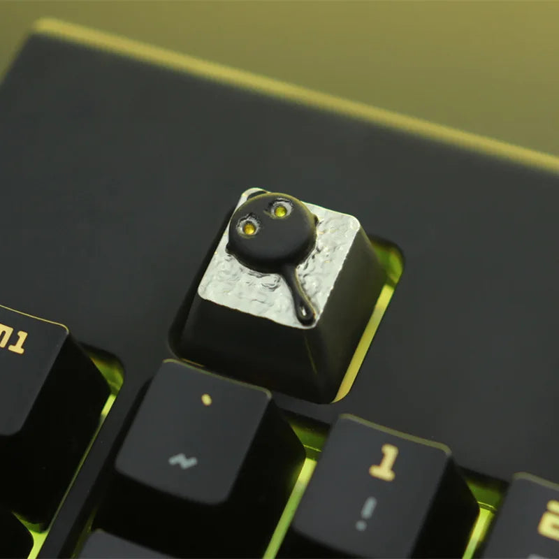 1Pc Zinc Aluminium Alloy Key Cap Mechanical Keyboard Keycap for CSGO OW Dota 2 PUBG WOW LOL R4 Height Stereoscopic Relief