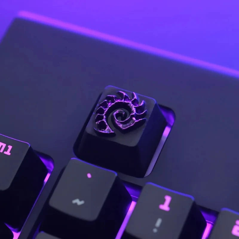 1Pc Zinc Aluminium Alloy Key Cap Mechanical Keyboard Keycap for CSGO OW Dota 2 PUBG WOW LOL R4 Height Stereoscopic Relief