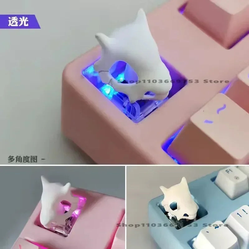 Pokemon Keycaps Pikachu Squirtle Mewtwo Kawaii Keyboard Cap for Cross Shaft Mechanical Keyboard Resin Keycap Stereo Key Cap