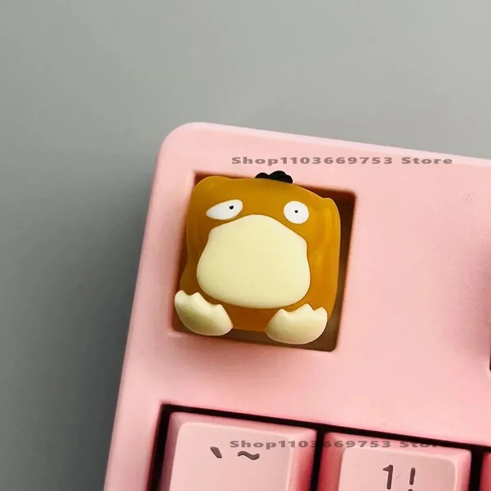 Pokemon Keycaps Pikachu Squirtle Mewtwo Kawaii Keyboard Cap for Cross Shaft Mechanical Keyboard Resin Keycap Stereo Key Cap