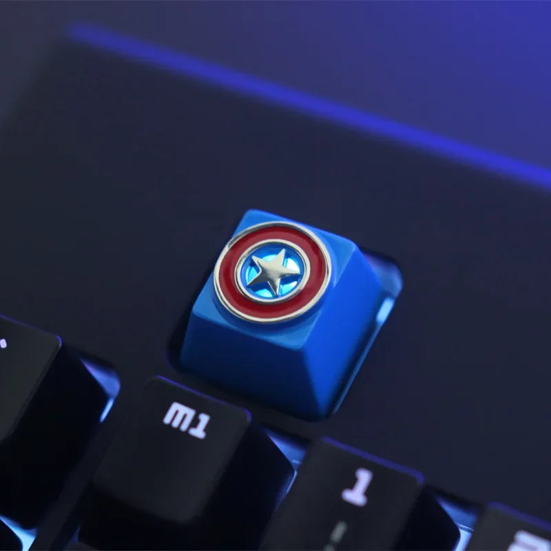 1Pc Zinc Aluminium Alloy Key Cap Mechanical Keyboard Keycap for CSGO OW Dota 2 PUBG WOW LOL R4 Height Stereoscopic Relief