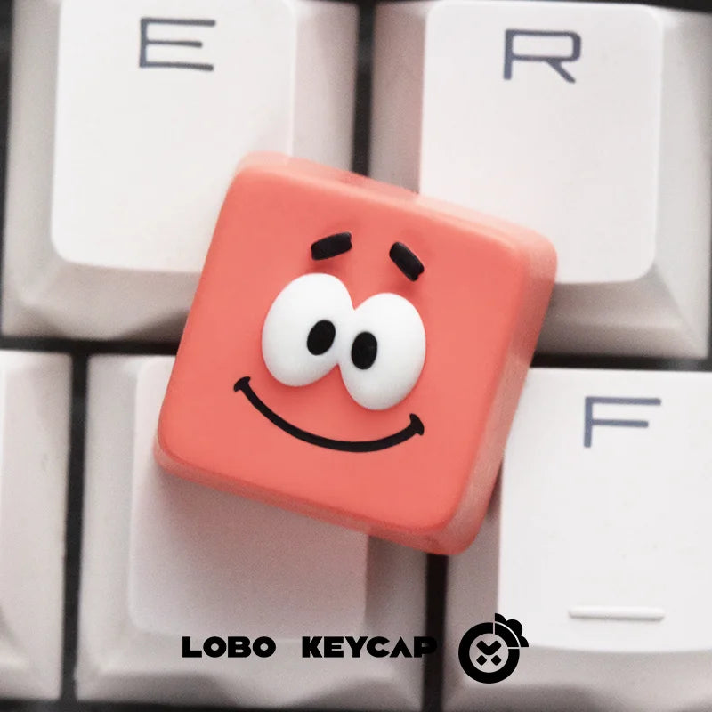 Anime Theme Keycap Cartoon Character Resin Material Cute Creative Gift Single Game Keycaps for Cross Switch Mechanical Keyboard
