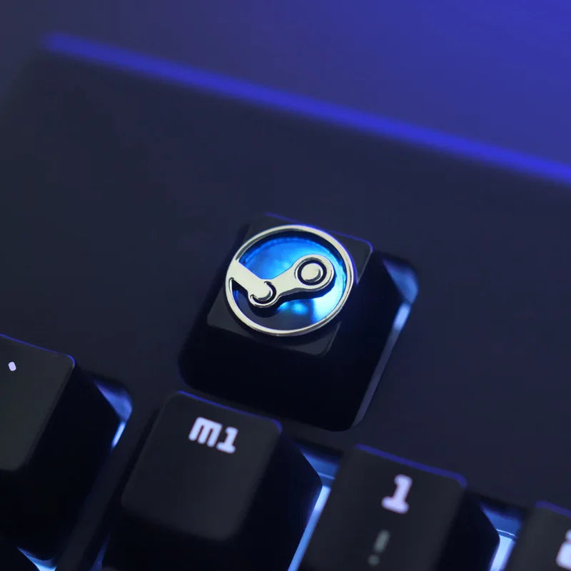 1Pc Zinc Aluminium Alloy Key Cap Mechanical Keyboard Keycap for CSGO OW Dota 2 PUBG WOW LOL R4 Height Stereoscopic Relief
