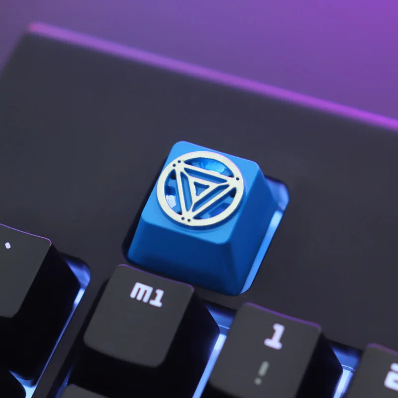 1Pc Zinc Aluminium Alloy Key Cap Mechanical Keyboard Keycap for CSGO OW Dota 2 PUBG WOW LOL R4 Height Stereoscopic Relief