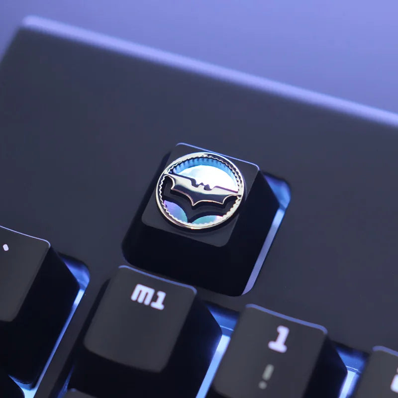 1Pc Zinc Aluminium Alloy Key Cap Mechanical Keyboard Keycap for CSGO OW Dota 2 PUBG WOW LOL R4 Height Stereoscopic Relief