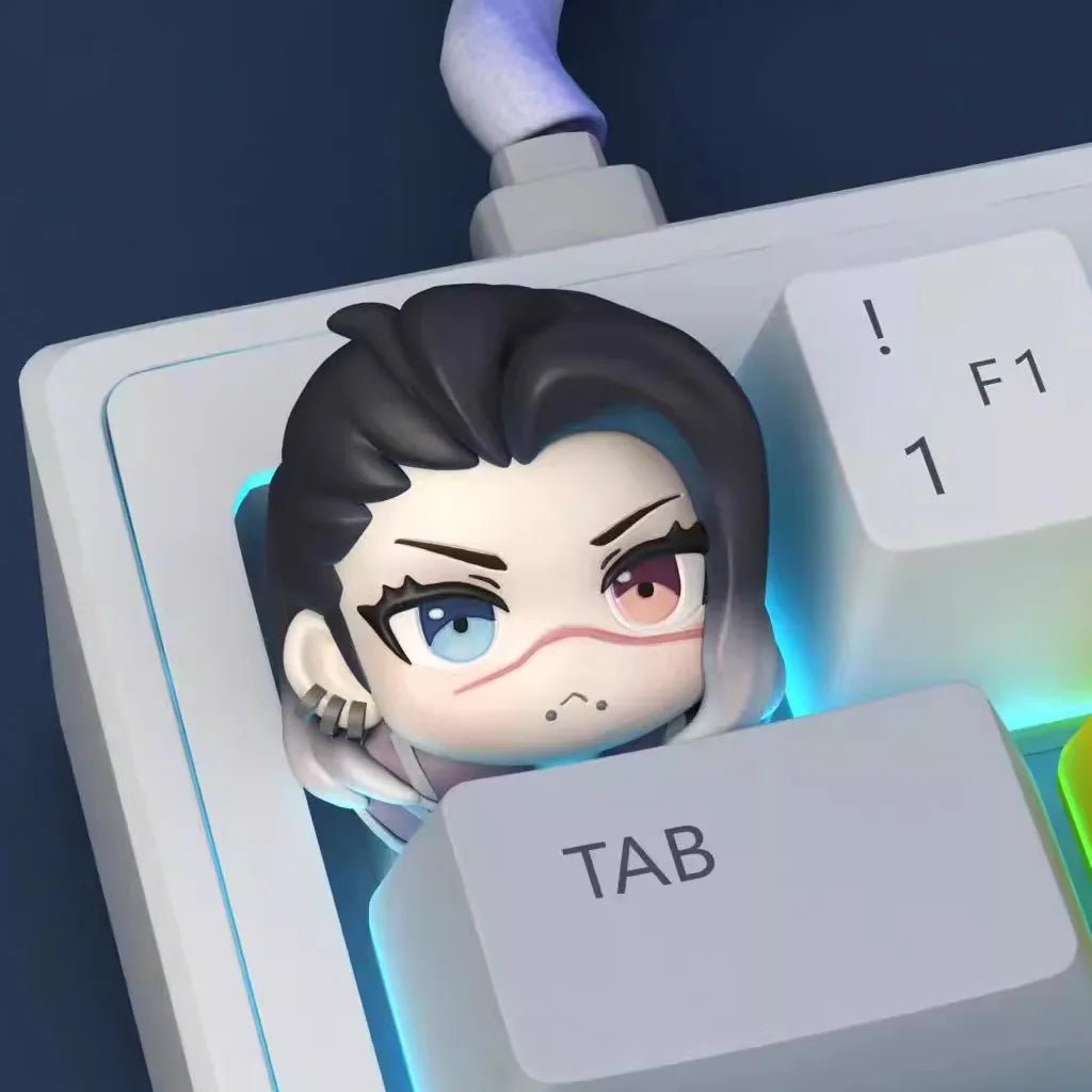 Valorant Mechanical Keyboard Keycaps Cute Originality PC Keycap Customize Single Esc Keyboard Keycaps for Game Accessories Gifts